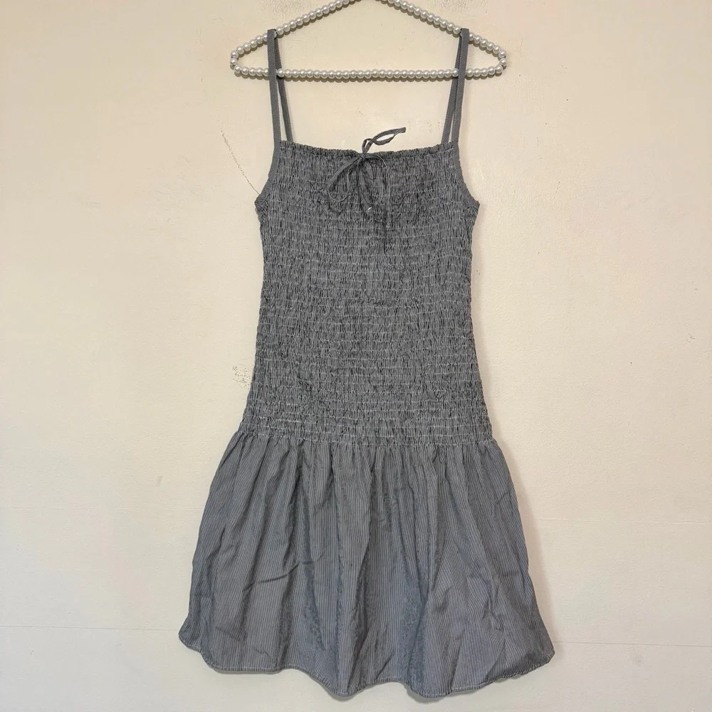 Solid & Striped Smocked Poplin Dress SIZE MEDIUM